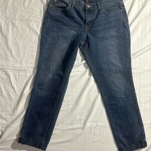 Gap Blue Rolled Cuff Boyfriend Fit Jeans Size 10